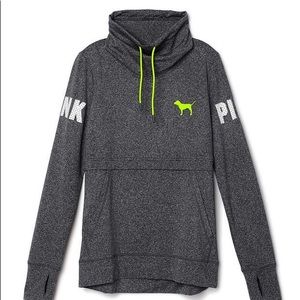 PINK Ultimate grey high-neck pullover